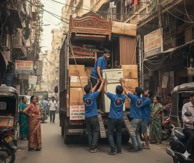 Loading and unloading Service in Saujanya Township
